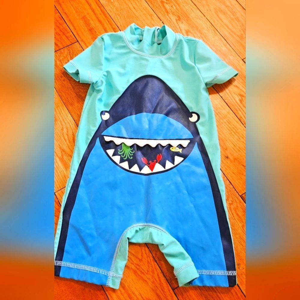 Carter's Baby Swimsuit Sea theme Size 6 Months